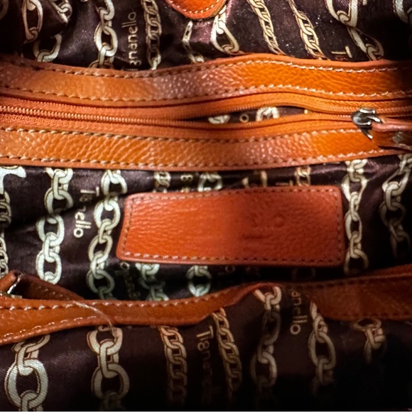 Tignanello Vibrant Orange Leather Purse - Picture 8 of 8